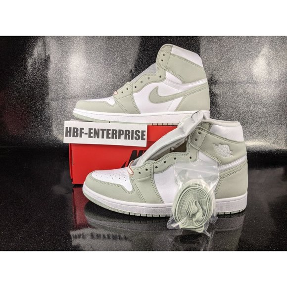 Nike Air Jordan 1 High OG White Seafoam Green Pink Women's 12 Men's 10.5 NIB - Picture 2 of 11